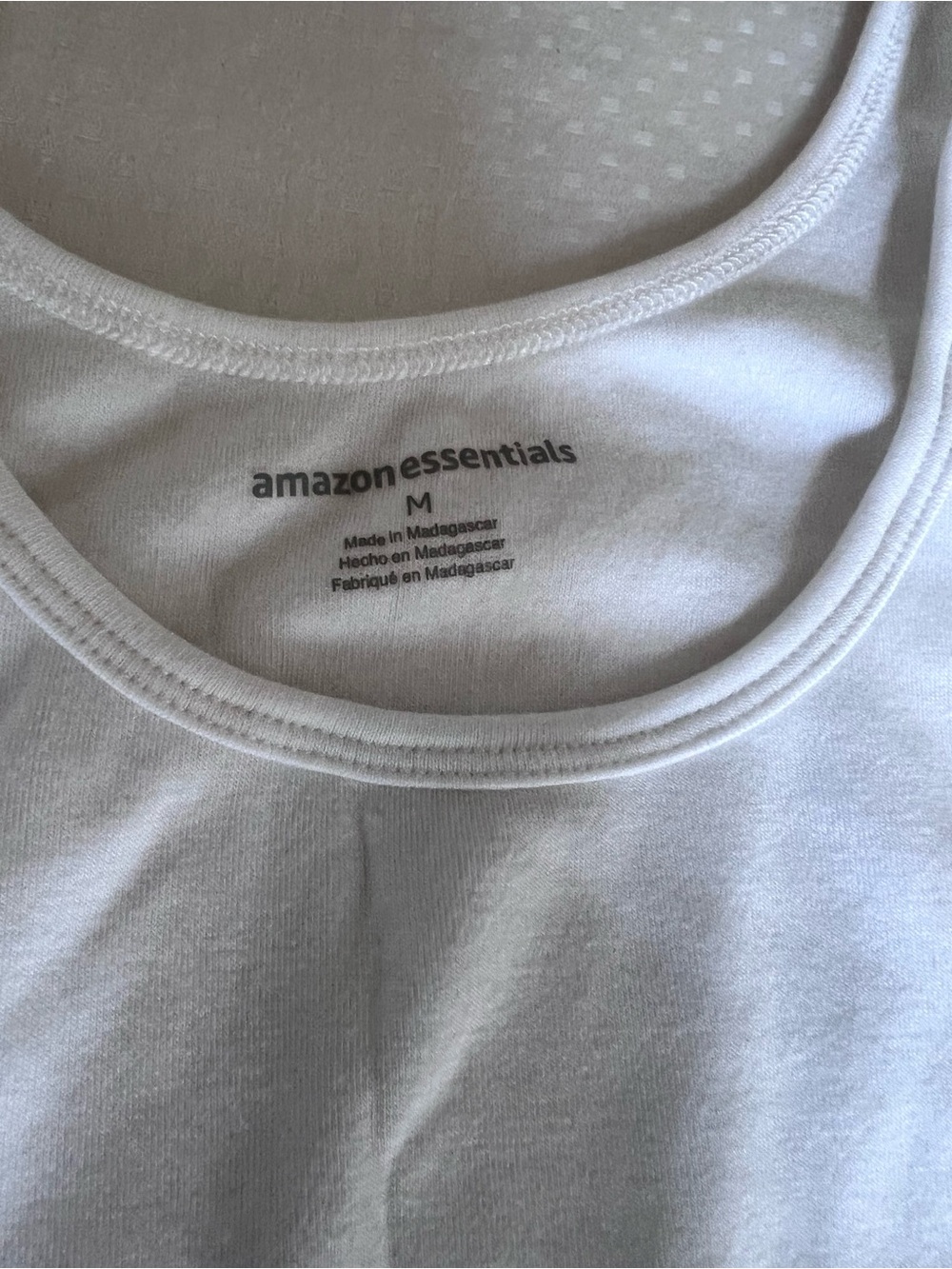 Amazon Essentials White Ribbed Tank - Picture 2 of 2